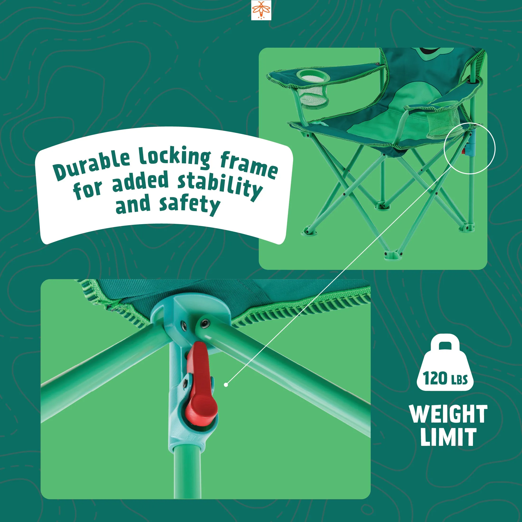 Chip the Dinosaur Kids' Camping Chair