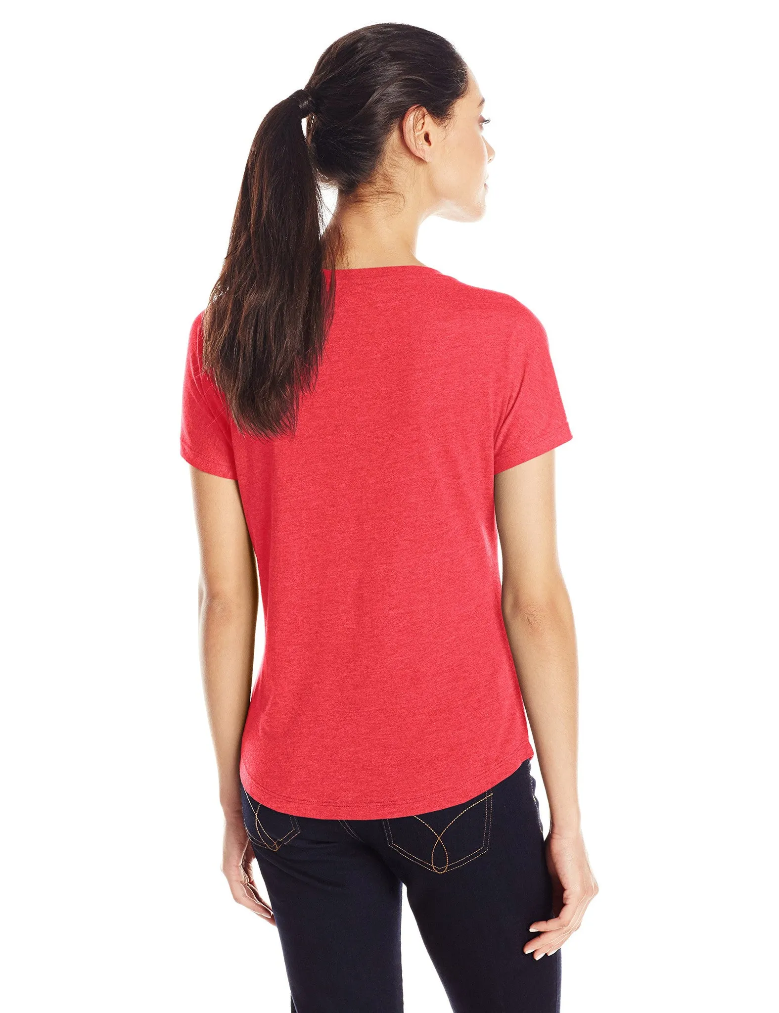 Clementine Women's Tri-Blend Scoop Neck Dolman Sleeve Top