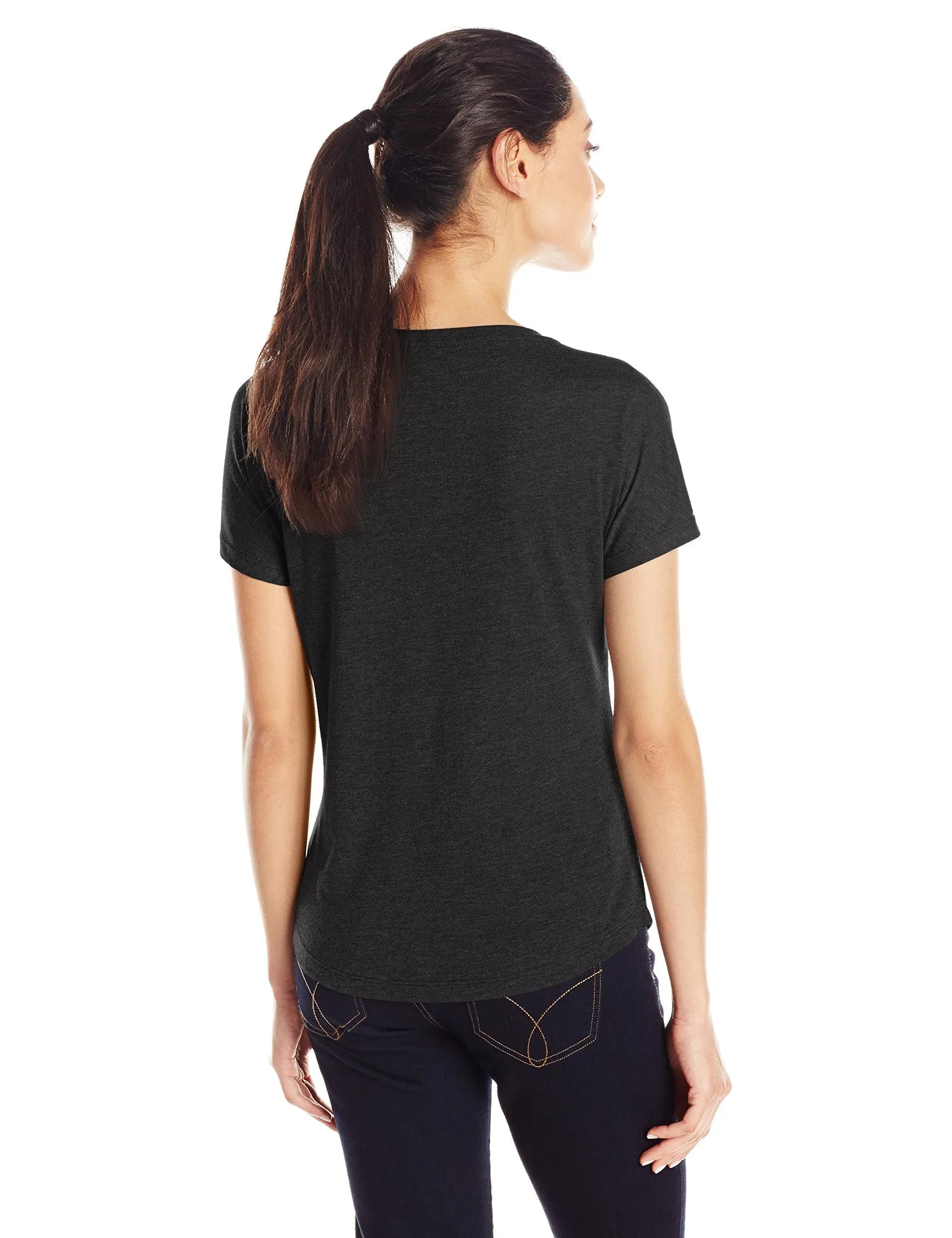 Clementine Women's Tri-Blend Scoop Neck Dolman Sleeve Top