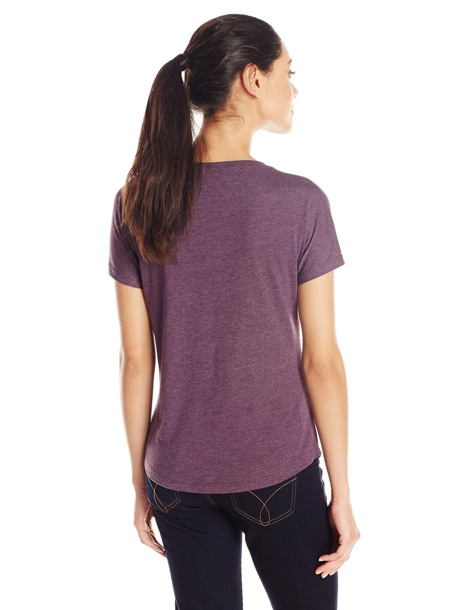 Clementine Women's Tri-Blend Scoop Neck Dolman Sleeve Top