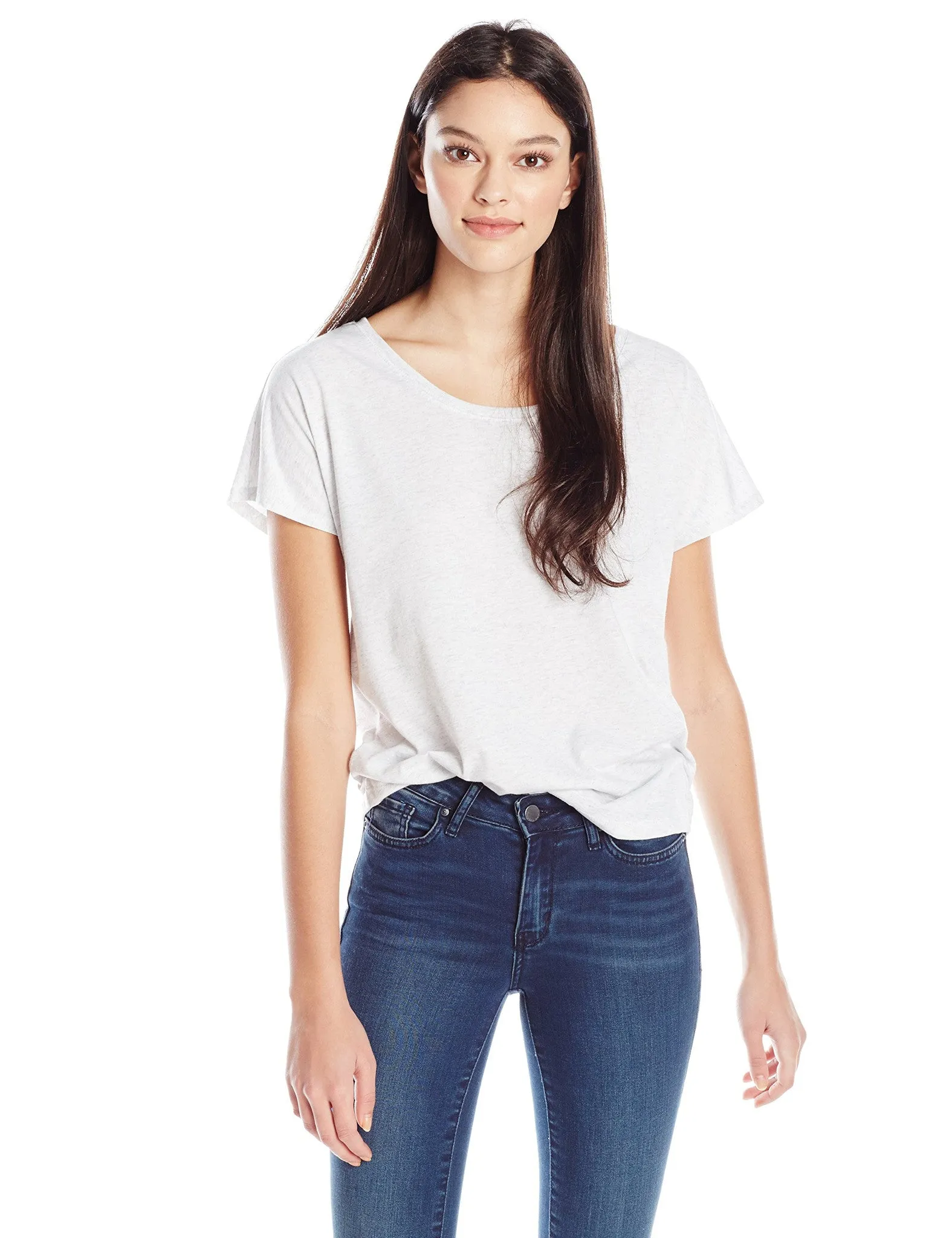 Clementine Women's Tri-Blend Scoop Neck Dolman Sleeve Top