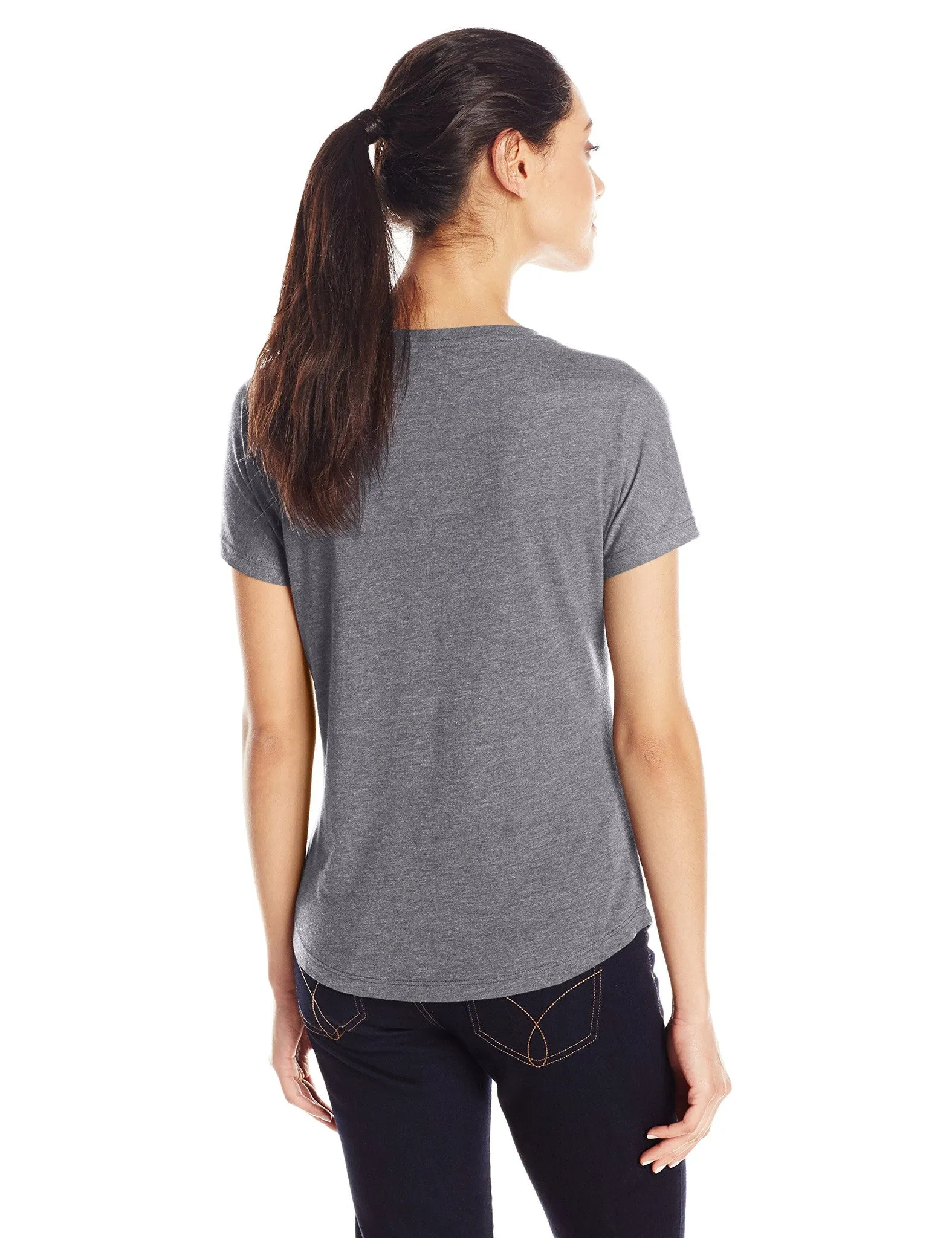 Clementine Women's Tri-Blend Scoop Neck Dolman Sleeve Top