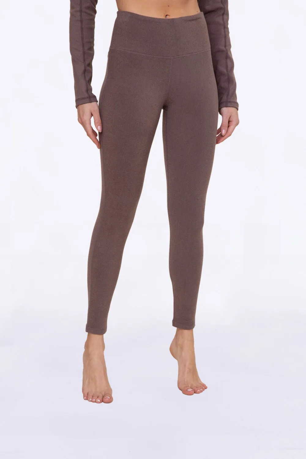 Cocoa Brushed High Waisted Leggings