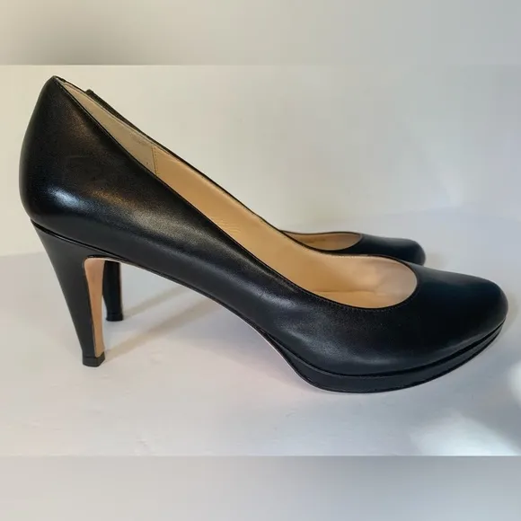 Cole Haan Black leather Platform Pumps SZ 11M!