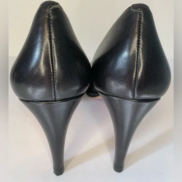 Cole Haan Black leather Platform Pumps SZ 11M!