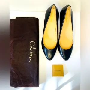 Cole Haan Black leather Platform Pumps SZ 11M!