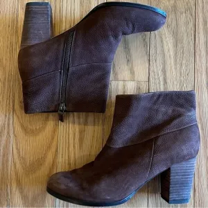 Cole Haan Nike Air Cassidy Brown Nubuck Leather Ankle Booties 7B