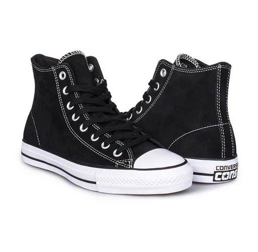 Cons CTAS Pro Hi (Black/Black/White Suede)