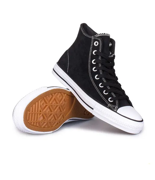 Cons CTAS Pro Hi (Black/Black/White Suede)