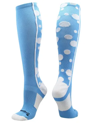 Crazy Socks with Dots Over the Calf Socks Multi Colors