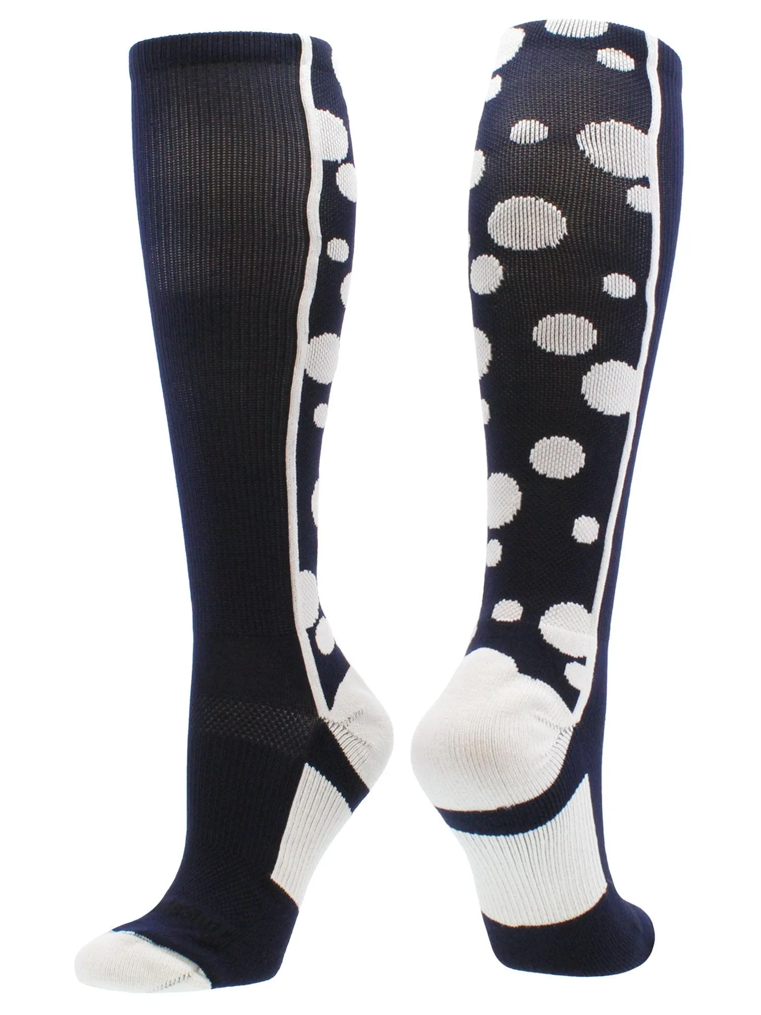 Crazy Socks with Dots Over the Calf Socks Multi Colors