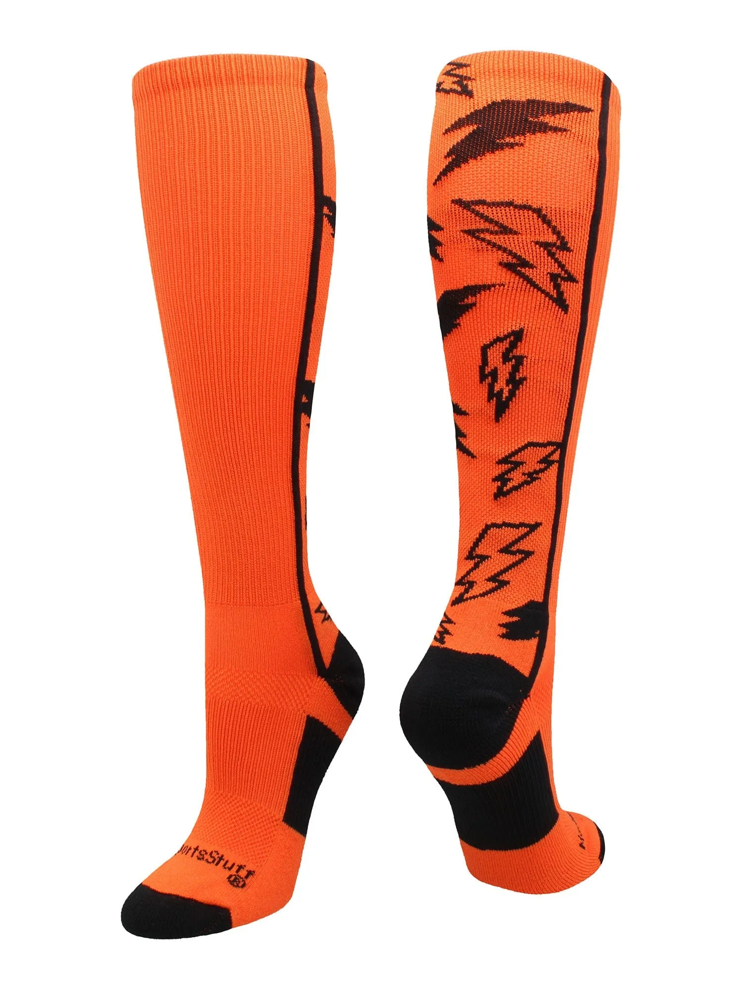 Crazy Socks with Lightning Bolts (multiple colors)