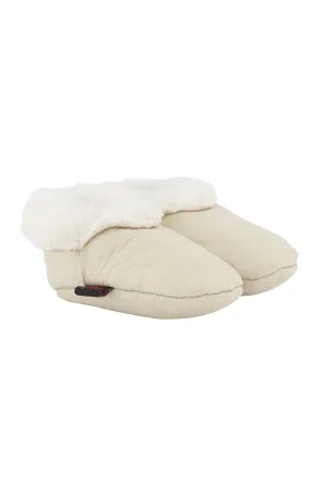 Cream Kina Booties - Nappa
