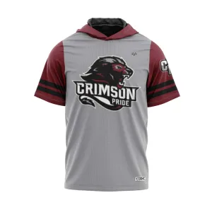 CRIMSON PRIDE Sublimated Short Sleeve Lightweight T-Shirt Hoodie