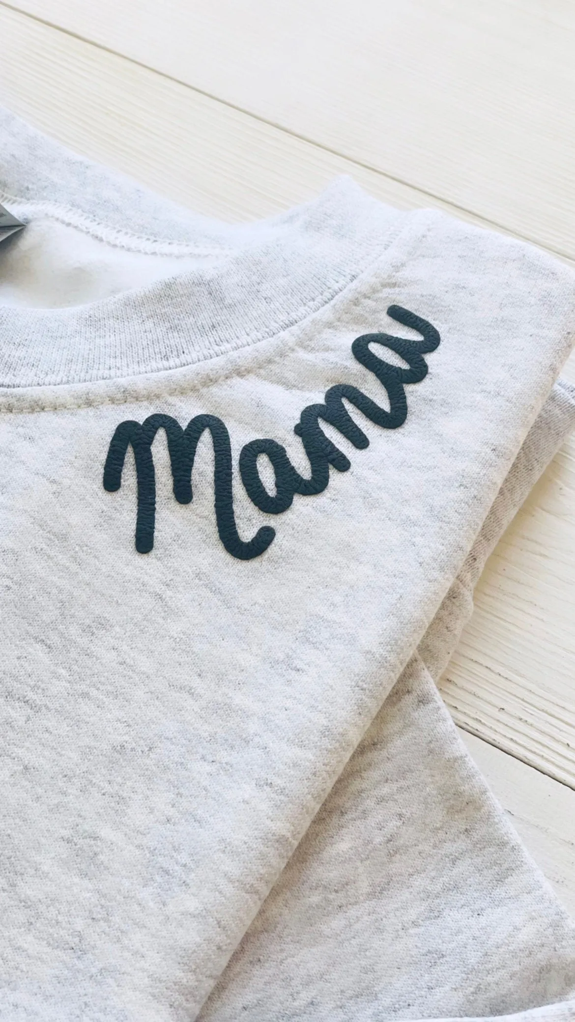 Custom Embossed Mama Sweatshirt With Names