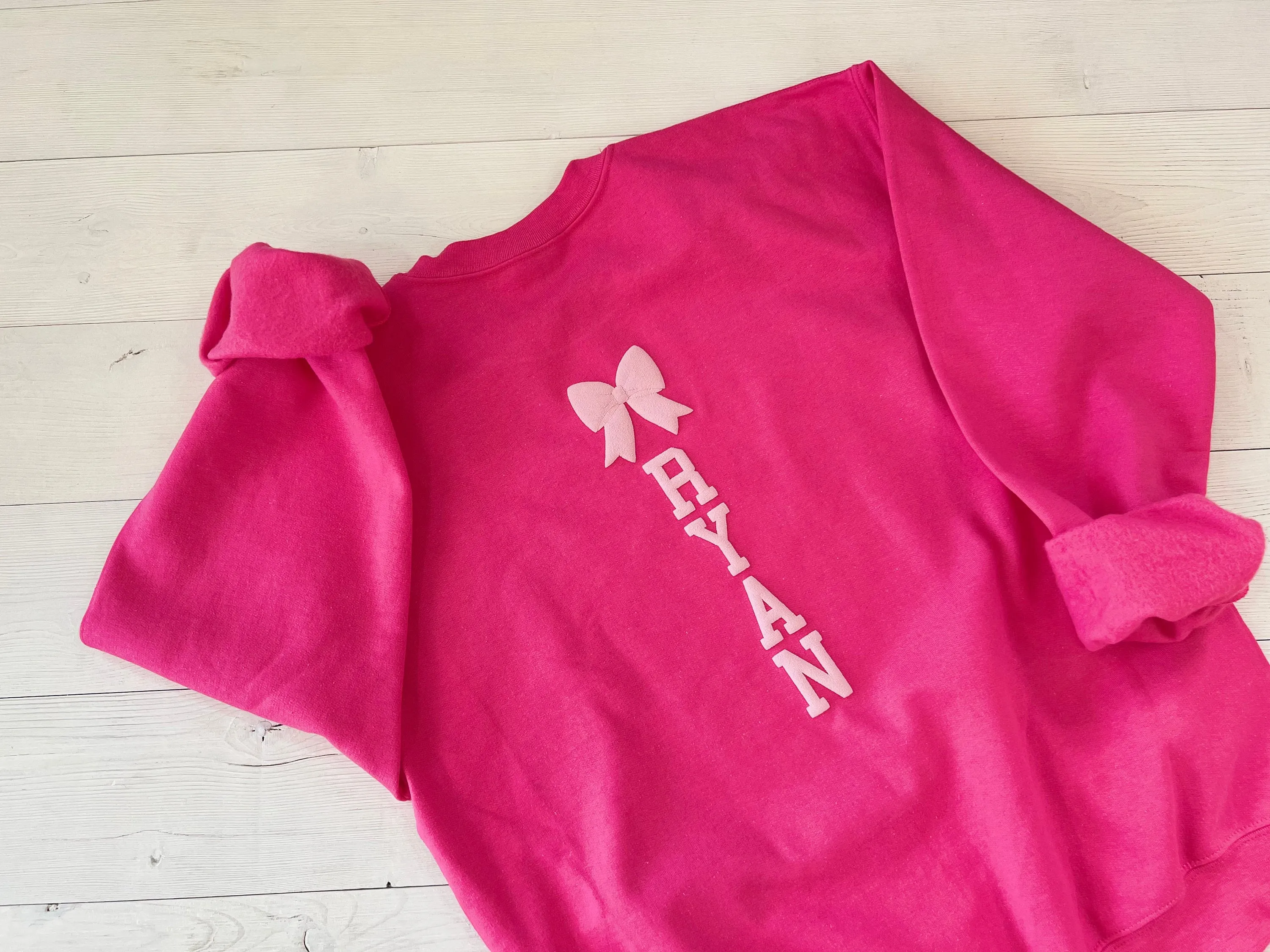 Customized Embossed Cheer Mom Sweatshirt