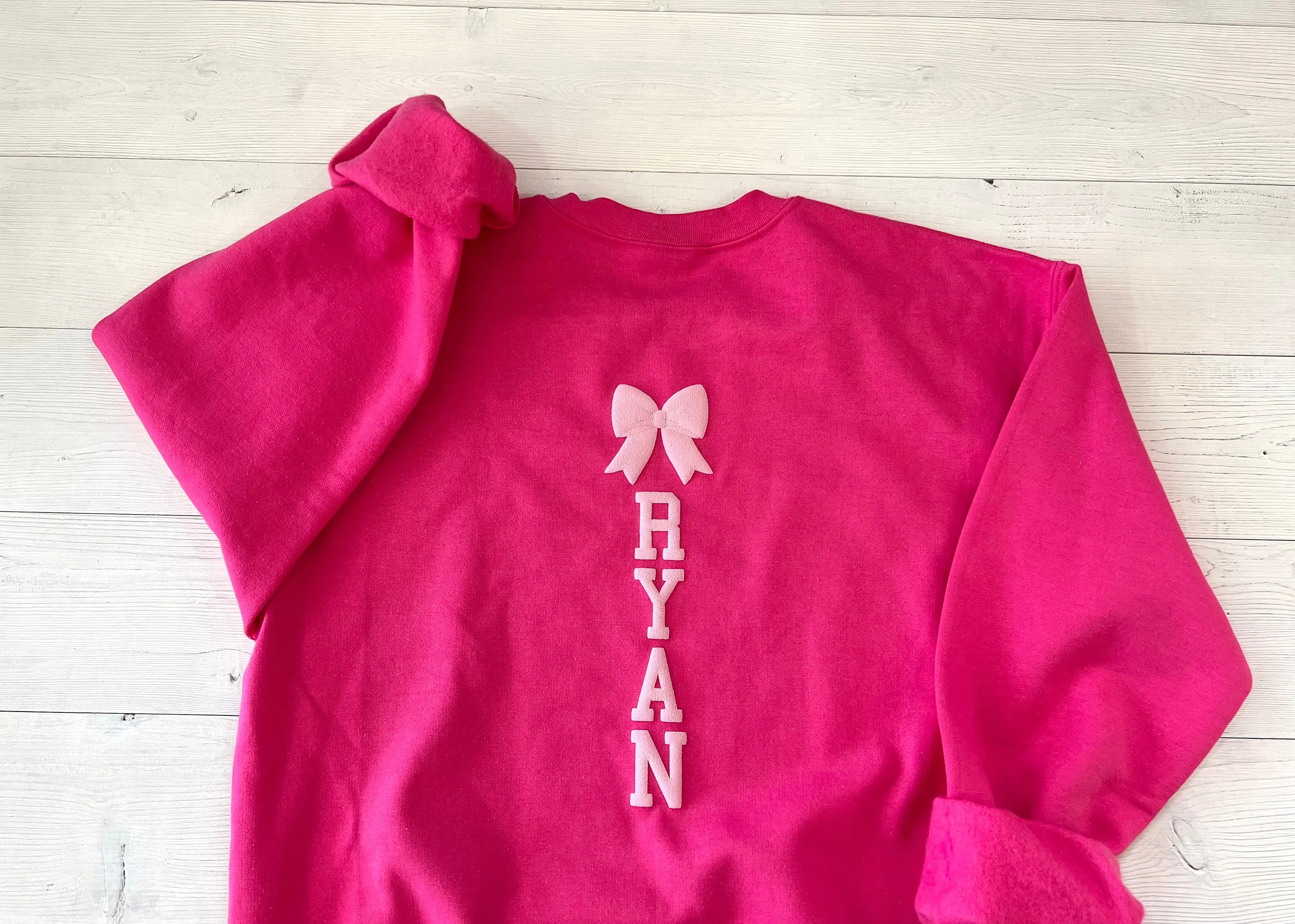 Customized Embossed Cheer Mom Sweatshirt