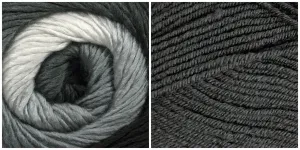 DARK GRAY   PLATINUM - Embossed Phoenix Vortex Shawl KIT