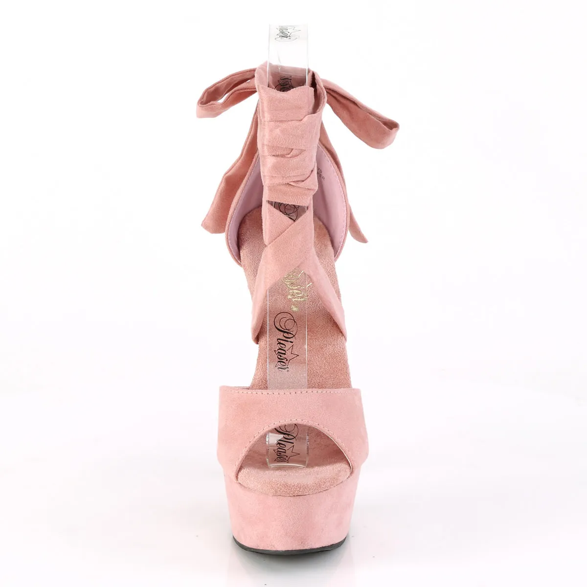 DELIGHT-679  Baby Pink Faux Suede/Baby Pink Faux Suede