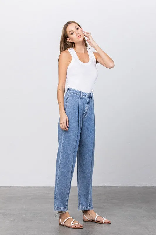Denim Lab USA HI-WAIST SLOUCH JEANS