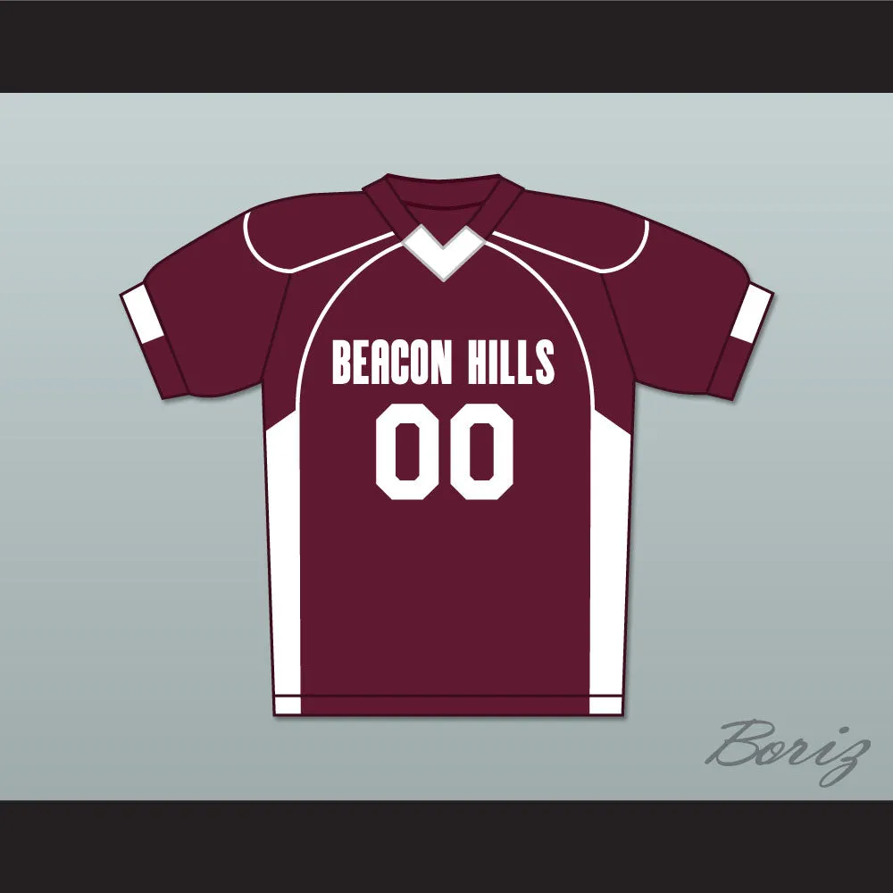 Derek Hale 00 Beacon Hills Cyclones Lacrosse Jersey Teen Wolf Maroon