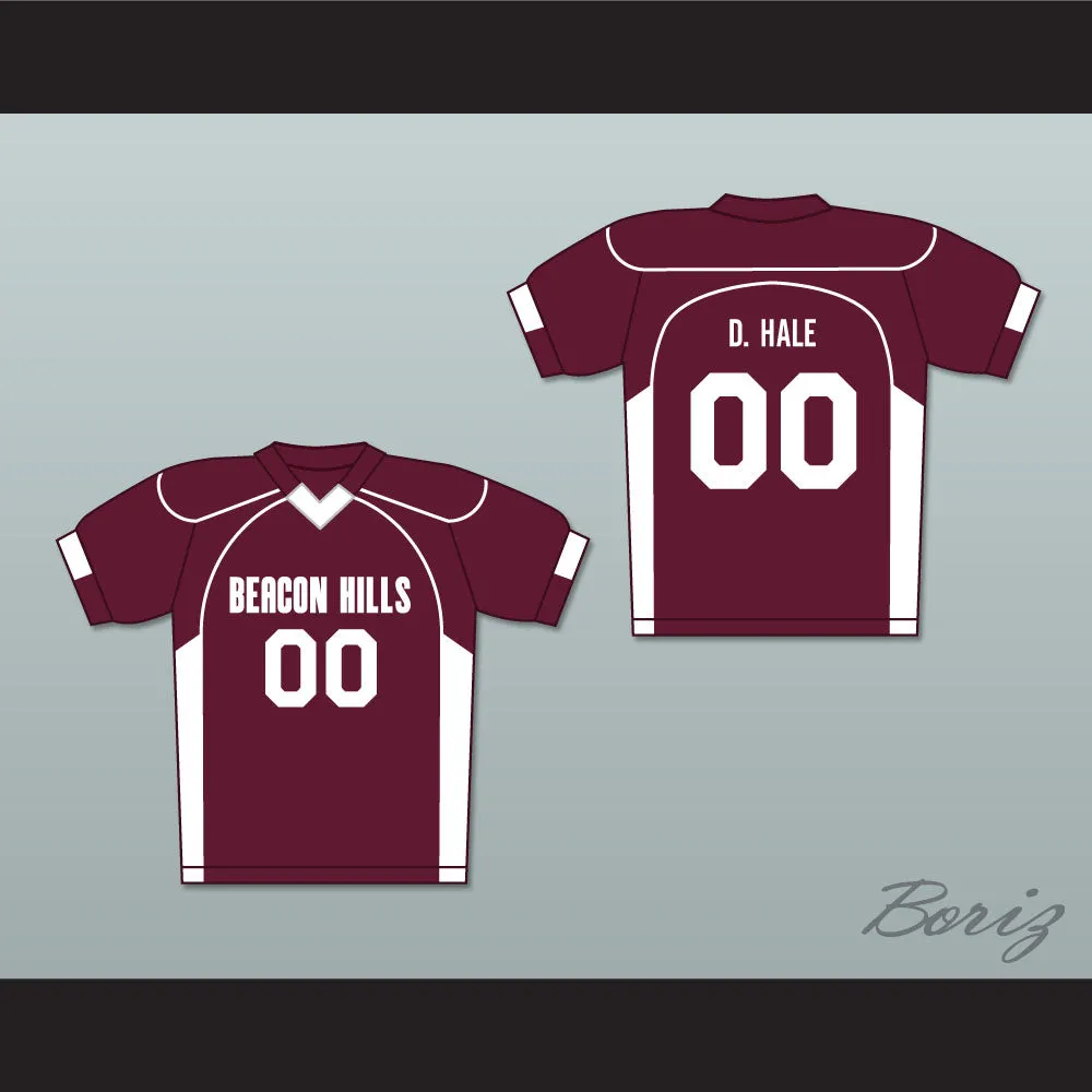 Derek Hale 00 Beacon Hills Cyclones Lacrosse Jersey Teen Wolf Maroon