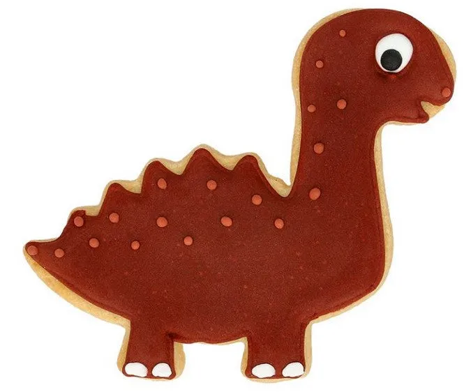 Dinosaur Cookie Cutter with Embossed Face Detail Diplodocus 10cm