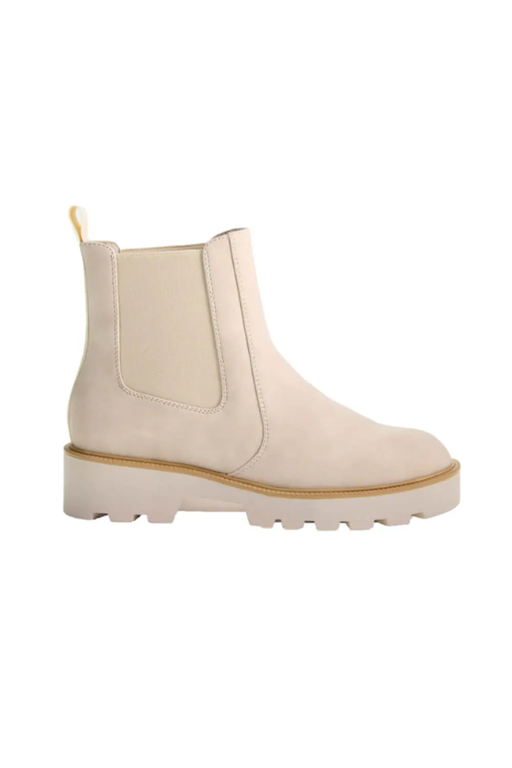 Dirty Laundry Rev Suede Lug Booties for Women in Cream | REV-CREAM