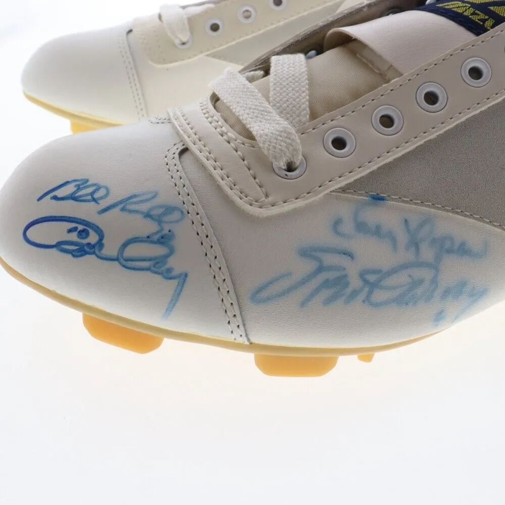 Dodgers: Signed Pair Mizuno Baseball Cleats Cey, Russell, Lopes, Garvey JSA COA