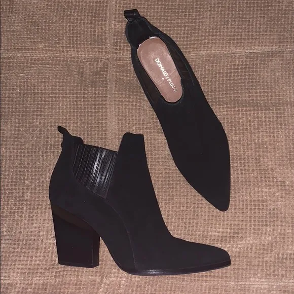 Donald J Pliner black western boho Vale Booties