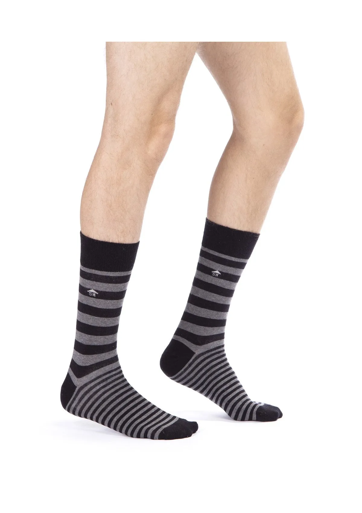 Double Type Stripes Design Men Socks