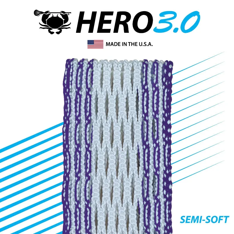 ECD Lacrosse - HeroMesh 3.0 Semi-Soft - Purple Storm Striker