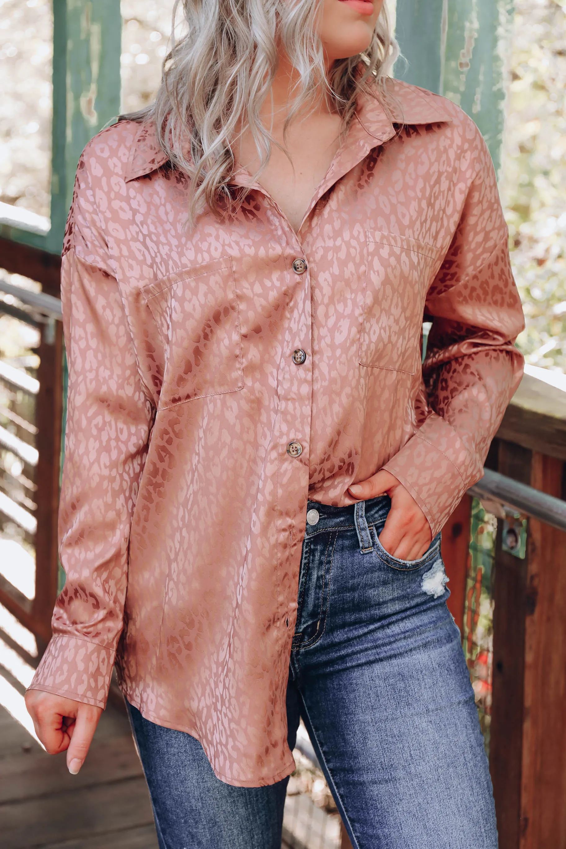 Edlyn Embossed Leopard Blouse