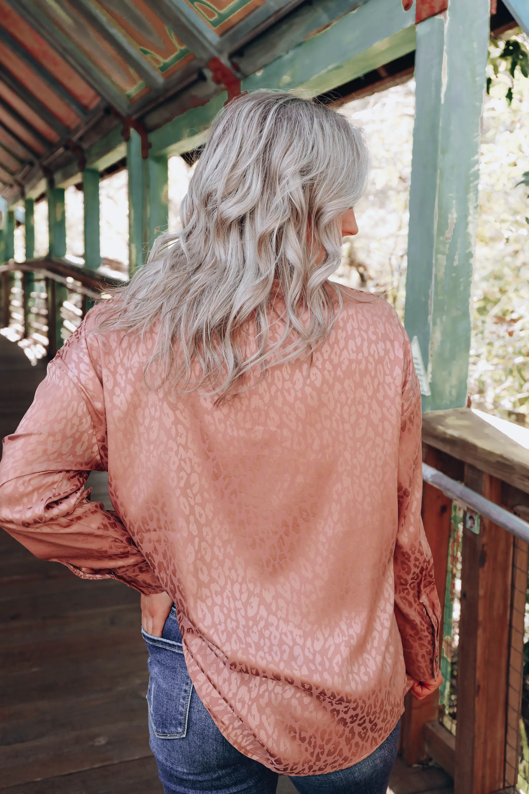 Edlyn Embossed Leopard Blouse