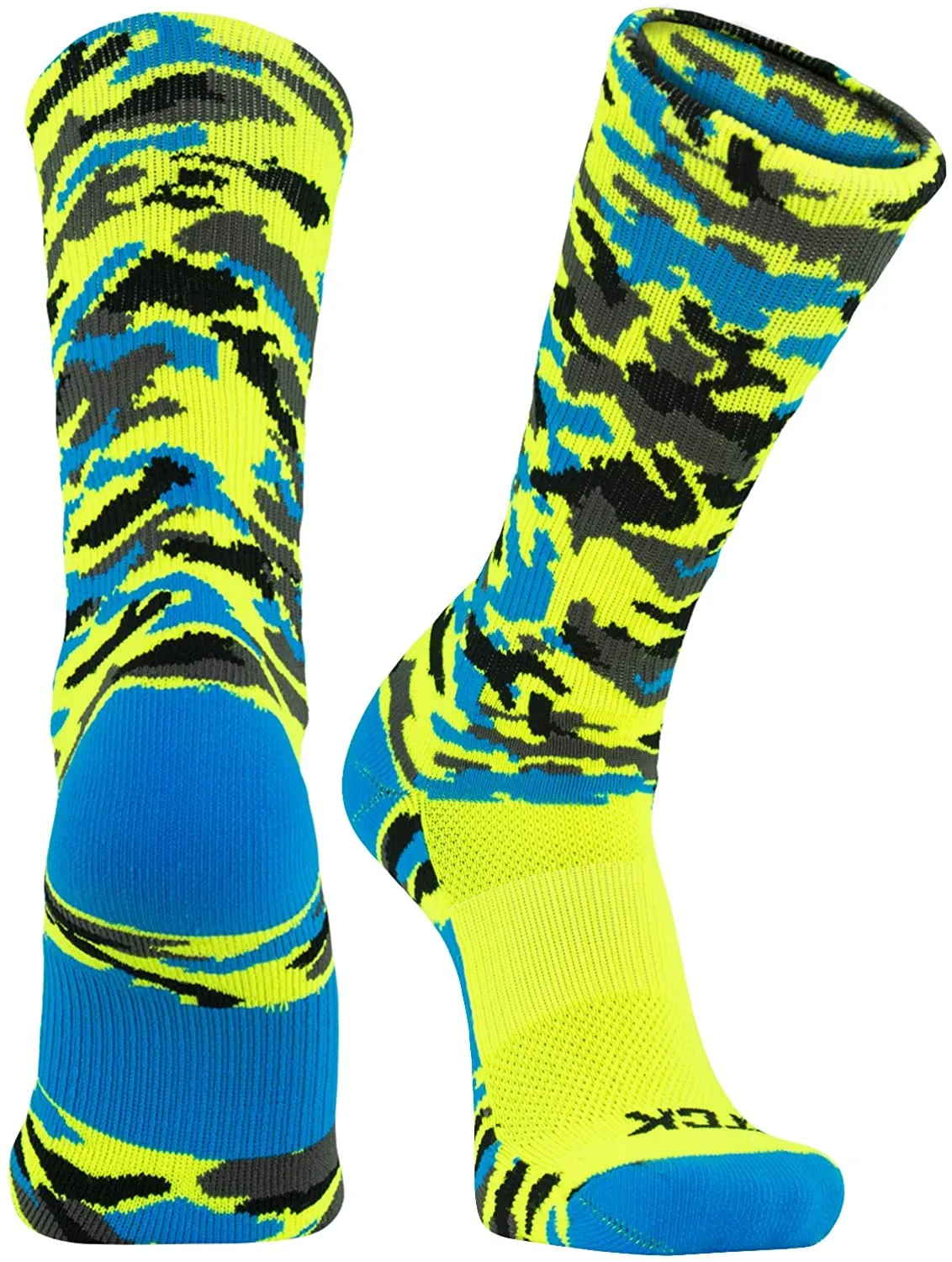 Elite Woodland Camo Performance Crew Socks
