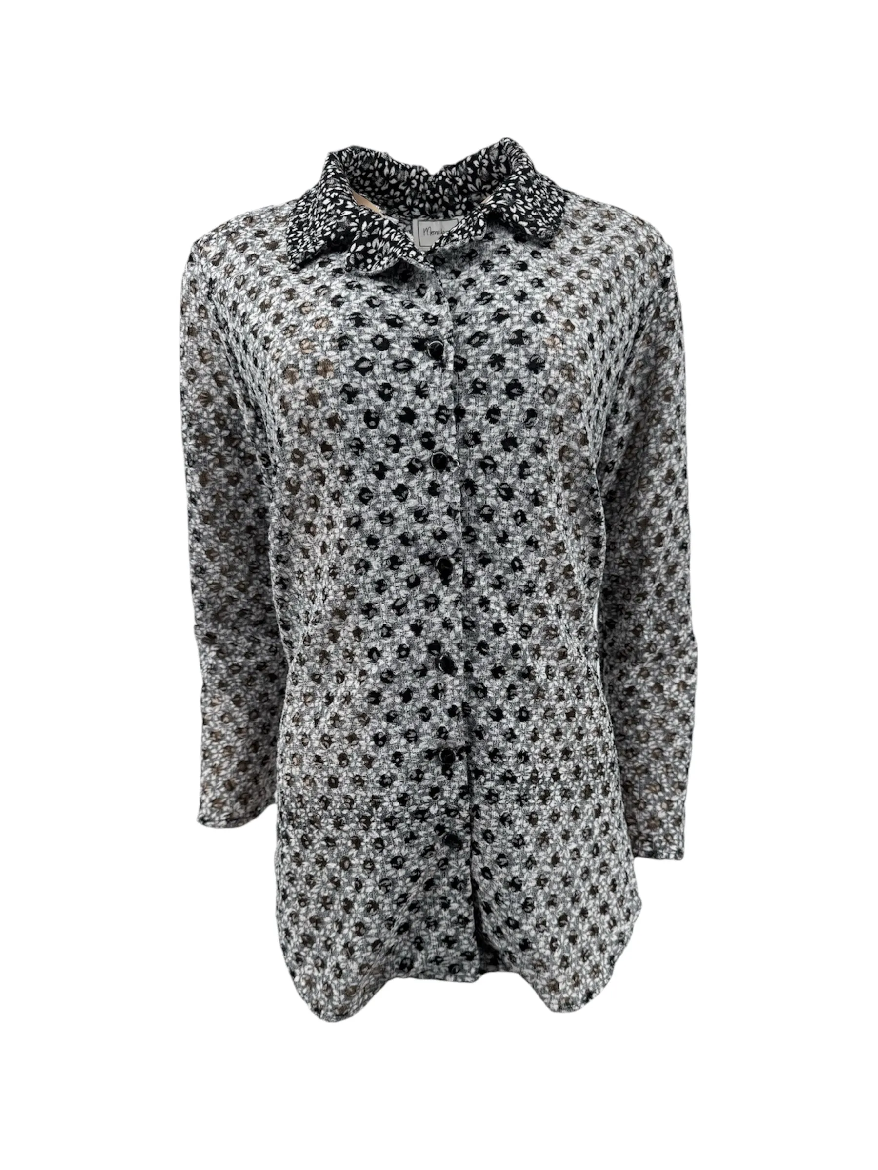 Embossed Mesh Shirt