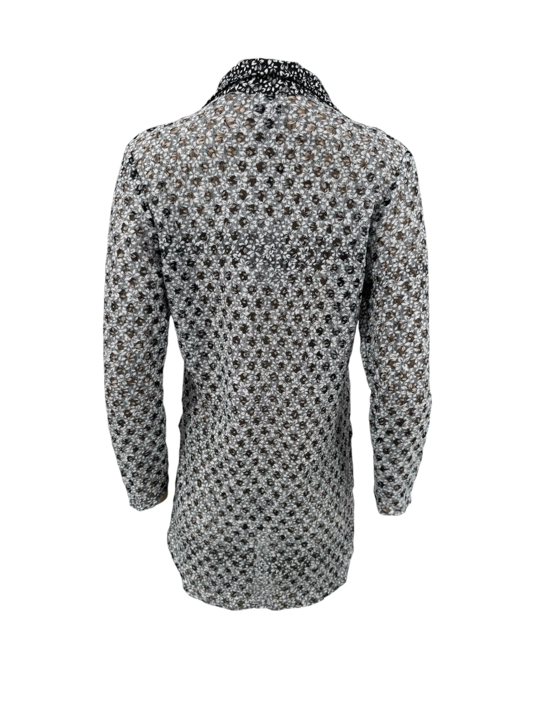 Embossed Mesh Shirt