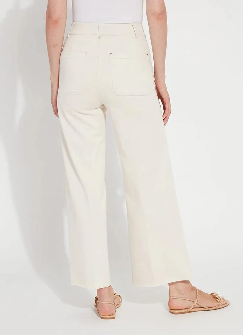 Erin Wide Leg Denim - Oat