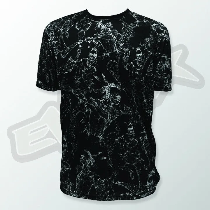 Evo9x BAGGATAWAY Full Dye Sublimated Crew Neck Jersey Black