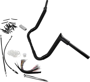 Fat Baggers, Inc. 809114-B 1-1/2in. EZ Install Pointed Top Handlebar Kit - Black