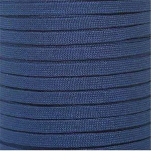 Flat Athletic Laces Custom Length with Tip - Navy (1 Pair Pack) Shoelaces