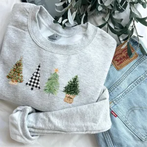 Four Christmas Tree Sweater