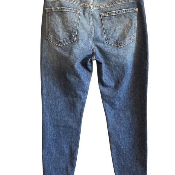 FRAME Le Garcon Crop Denim Blue Cropped Ankle Jeans, Size 28