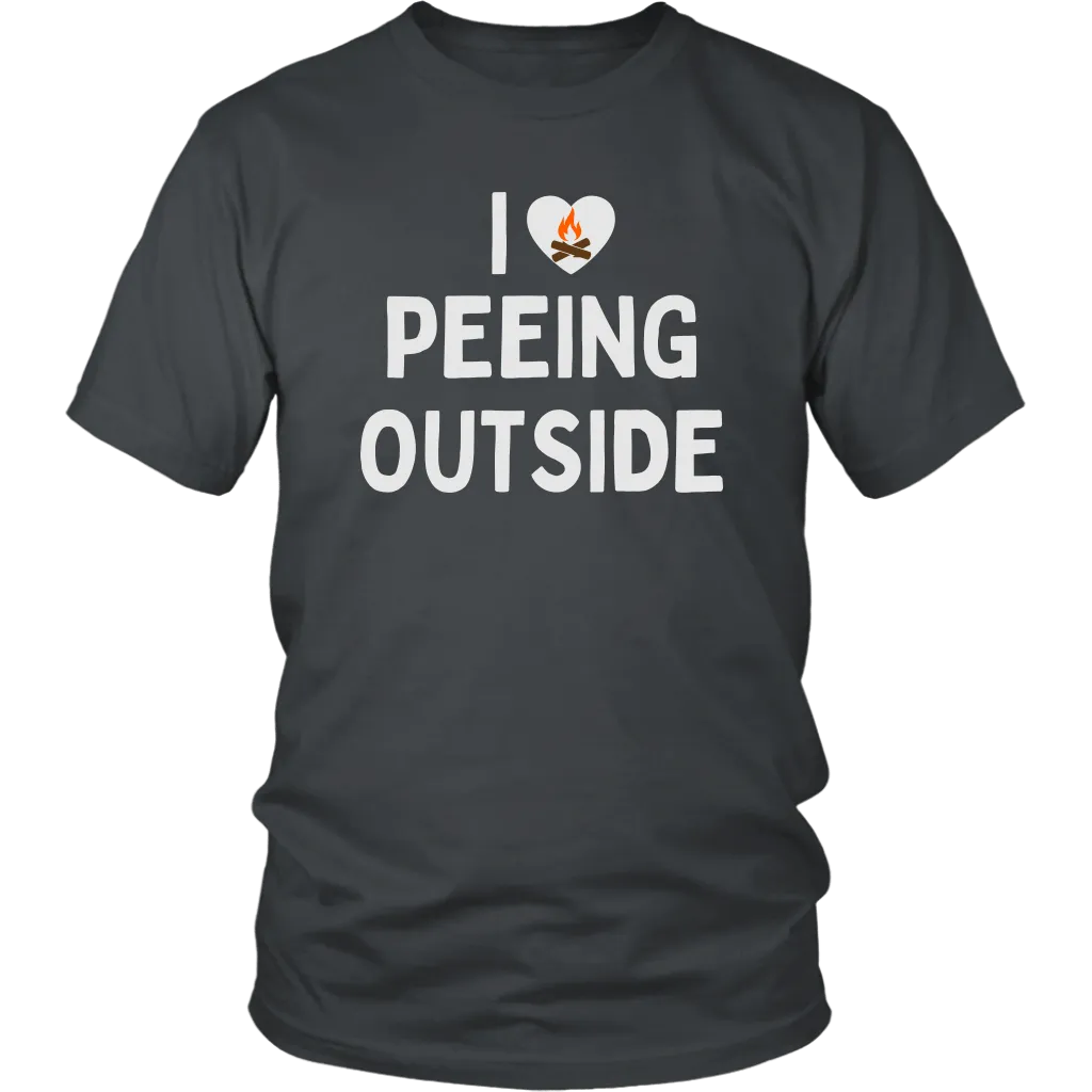 Funny "I Love Peeing Outside" Camping Shirts and Hoodies