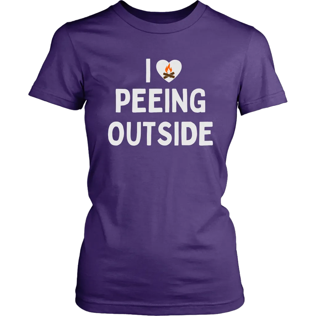 Funny "I Love Peeing Outside" Camping Shirts and Hoodies
