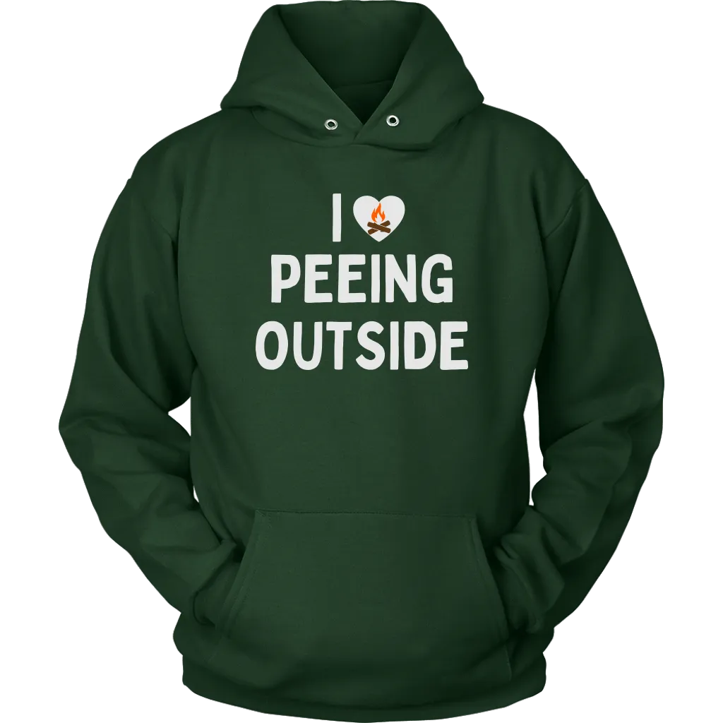 Funny "I Love Peeing Outside" Camping Shirts and Hoodies