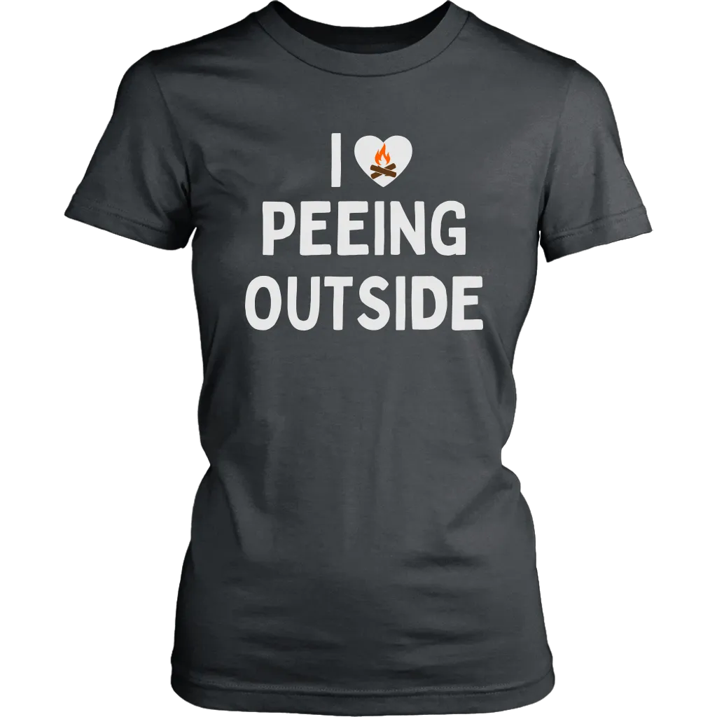 Funny "I Love Peeing Outside" Camping Shirts and Hoodies