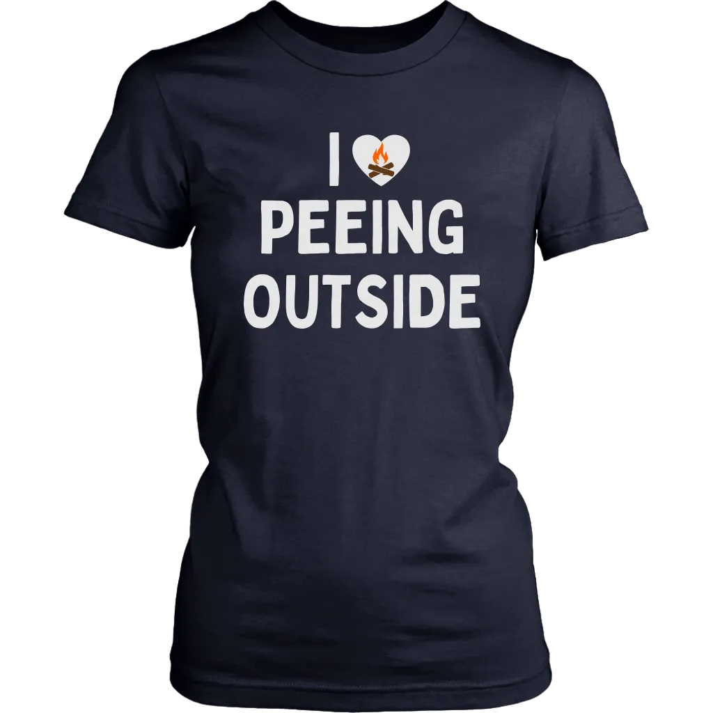 Funny "I Love Peeing Outside" Camping Shirts and Hoodies