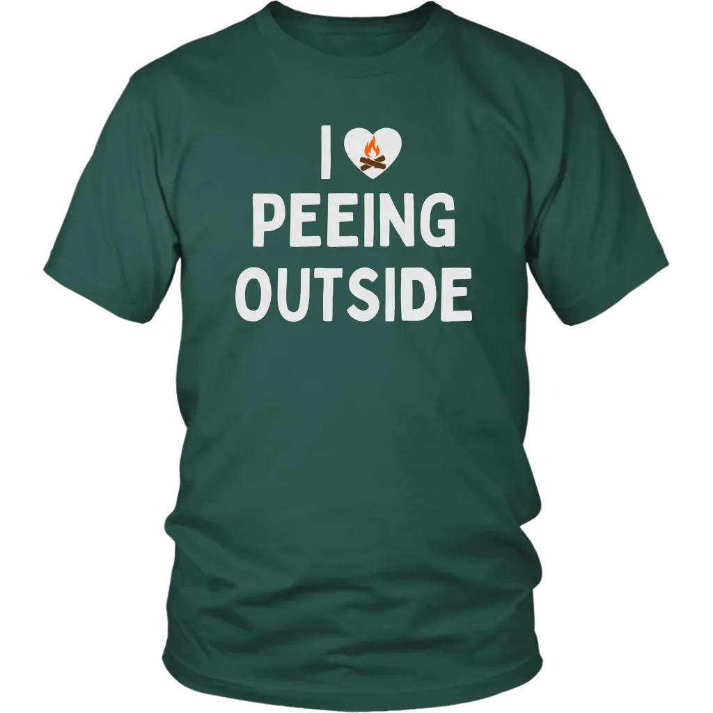Funny "I Love Peeing Outside" Camping Shirts and Hoodies