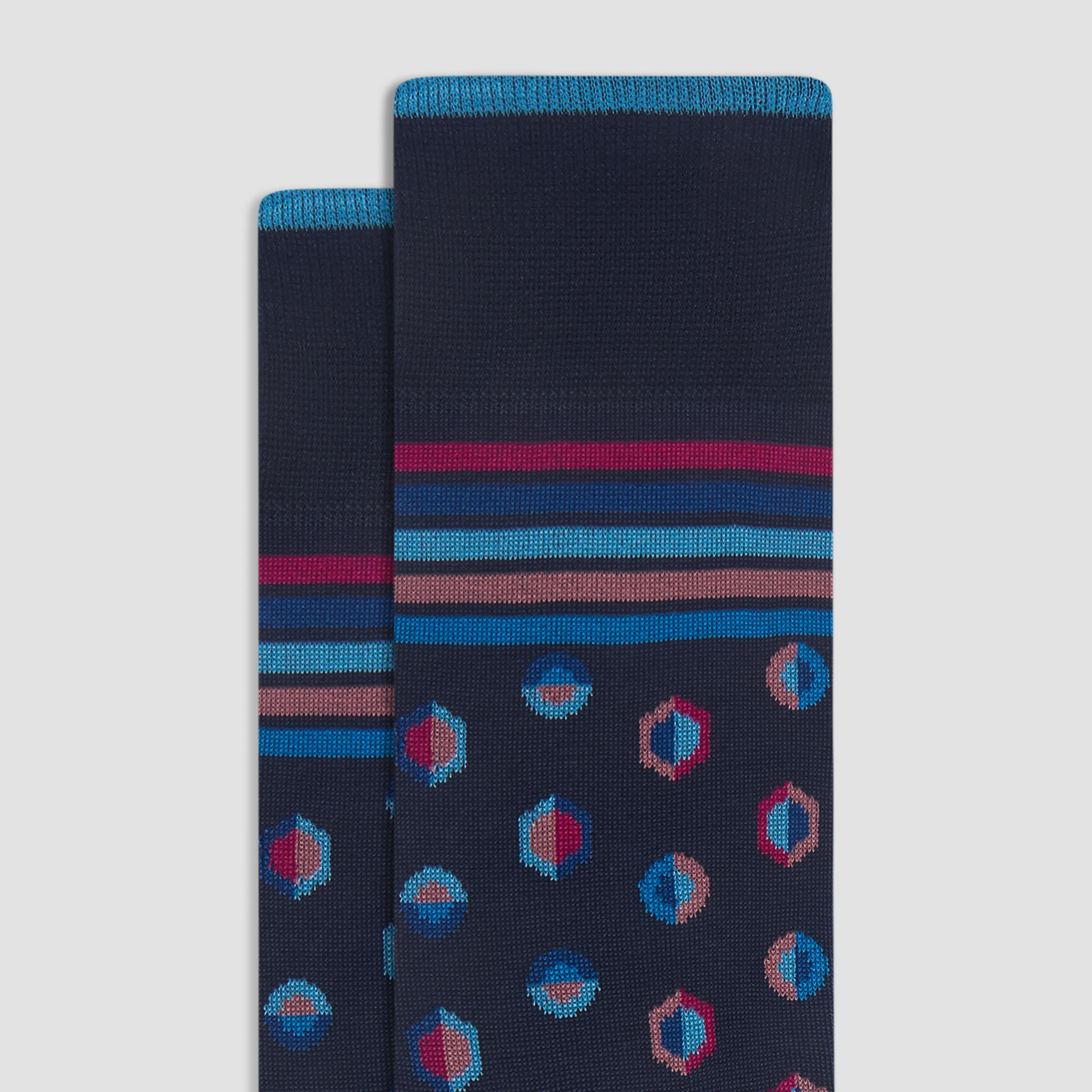 Geometric Mid-Calf Socks